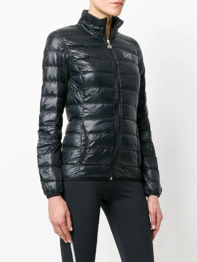 Shop Ea7 Down Jacket In Black