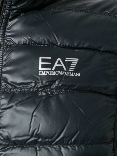 Shop Ea7 Down Jacket In Black