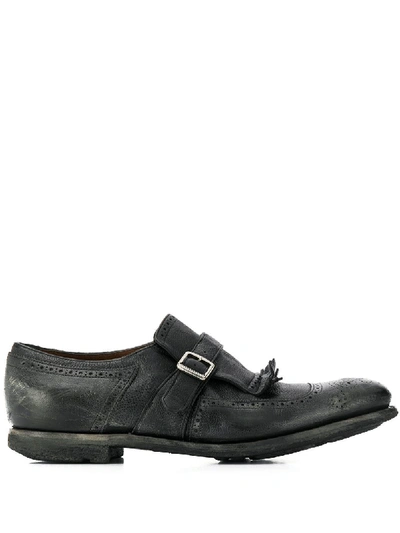 Shop Church's Shanghai Leather Shoes In Black