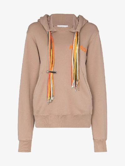 Shop Ambush Cord Cotton Hoodie In Brown