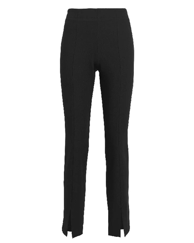 Shop Tibi Anson Tailored Crepe Trousers In Black