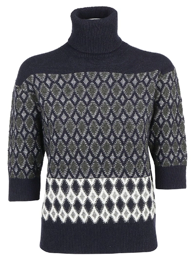 Shop Chloé Turtleneck Sweater In Obscur Navy
