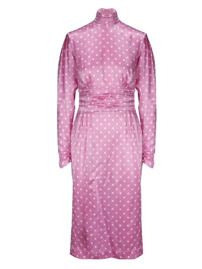 Shop Alessandra Rich Dress In Pink & Purple