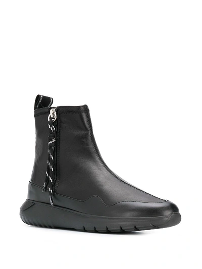 Shop Hogan Interactive3 Ankle Boots In Black