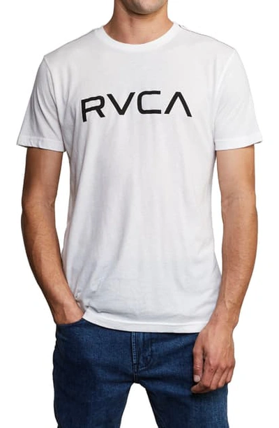 Shop Rvca Logo T-shirt In Antique White