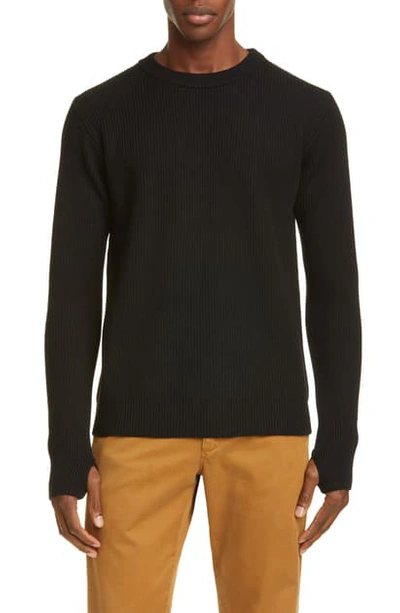 Shop Barena Venezia Corba Wool Crewneck Sweater In Nero