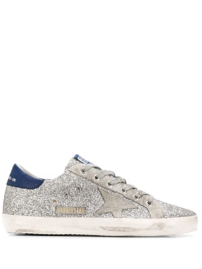 Shop Golden Goose Sneakers In Glitter-optik In Silver