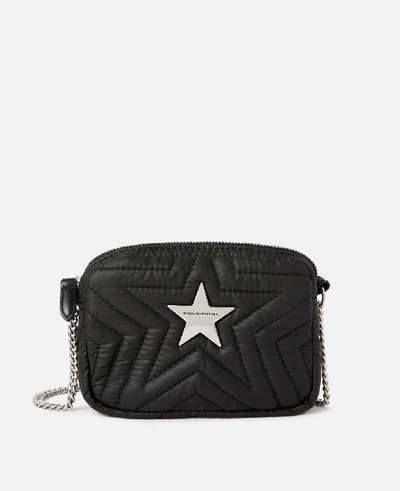 Shop Stella Mccartney Econyl® Stella Star Mini Bag In Black