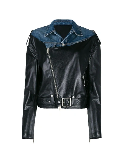 Ben Taverniti Unravel Project Fabric Mix Jacket In Black
