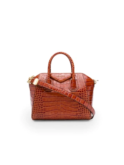 Shop Givenchy Antigona Tote Bag In Brown