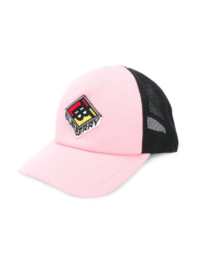 Shop Burberry Logo Graphic Baseball Cap In Black