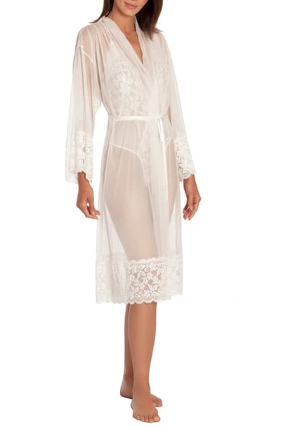 Shop In Bloom By Jonquil Say Yes Sheer Robe In Ivory