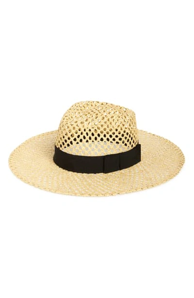 Shop Brixton Kelly Straw Fedora In Tan