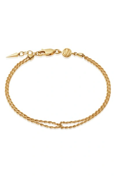 Shop Missoma Double Rope Chain Bracelet In Gold