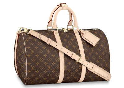 Pre-owned Louis Vuitton  Keepall Bandouliere Monogram 45 Brown