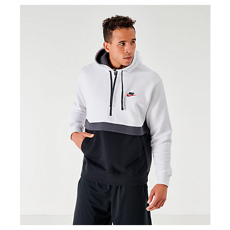 nike sportswear club fleece mens half zip hoodie