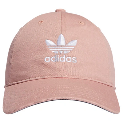 Shop Adidas Originals Adidas Women's Originals Precurved Washed Strapback Hat In Pink