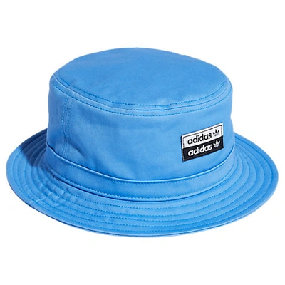 Shop Adidas Originals Stacked Bucket Hat In Blue
