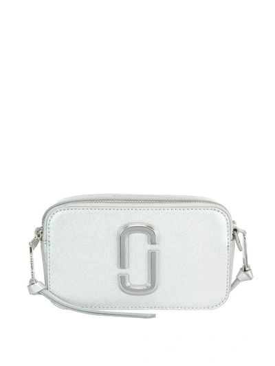 Shop Marc Jacobs The Snapshot Dtm Bag In Silver