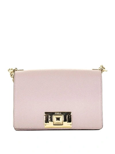 Shop Furla Mimi Mini Pink Cross Body Bag