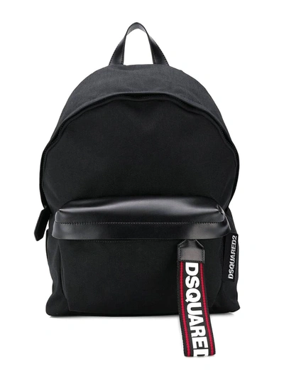 Shop Dsquared2 Black Nylon Backpack