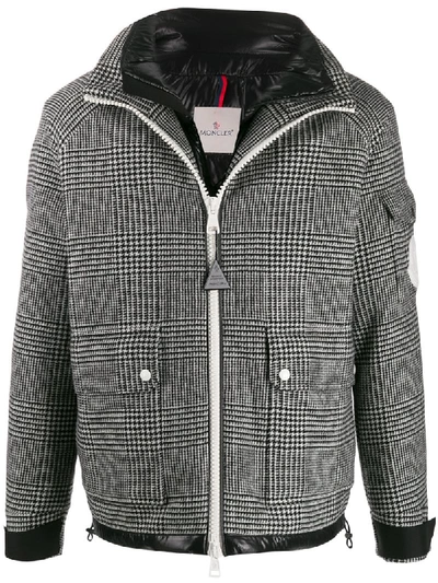 Shop Moncler Blin Herringbone Jacket In Black