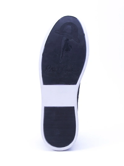 Shop Robert Graham Men's Creed Sneaker In Navy Size: 13 By