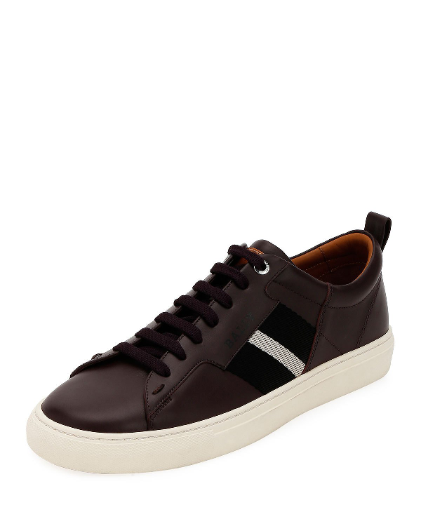 bally men's astel trainspotting leather runner sneakers