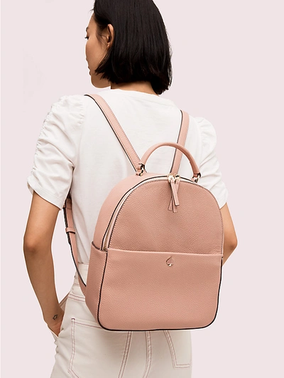 Shop Kate Spade Polly Medium Backpack In Flapper Pink