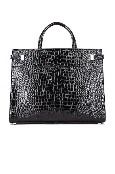 Shop Saint Laurent Manhattan Shoulder Bag In Black