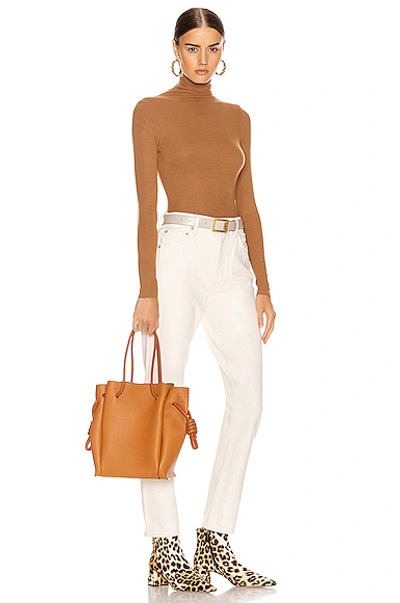 Loewe Flamenco Knot Tote Small Bag In Brown In Light Caramel Tan ModeSens