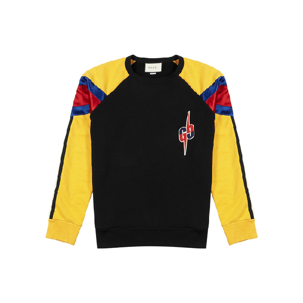 gucci yellow and black sweater