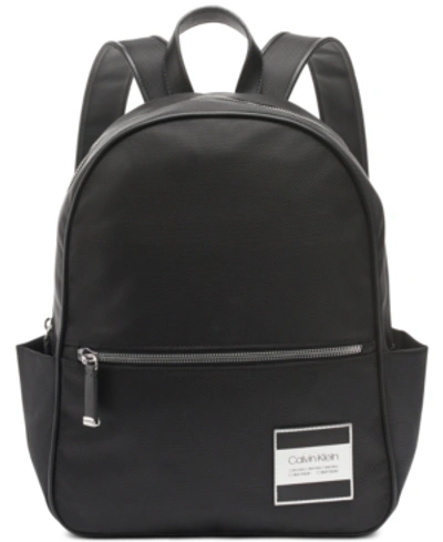 Shop Calvin Klein Kelly Backpack In Black/silver