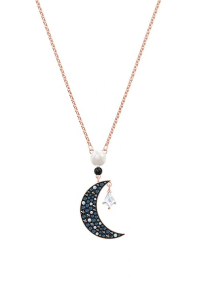 Shop Swarovski Symbolic Pendant Necklace In Dark Multi