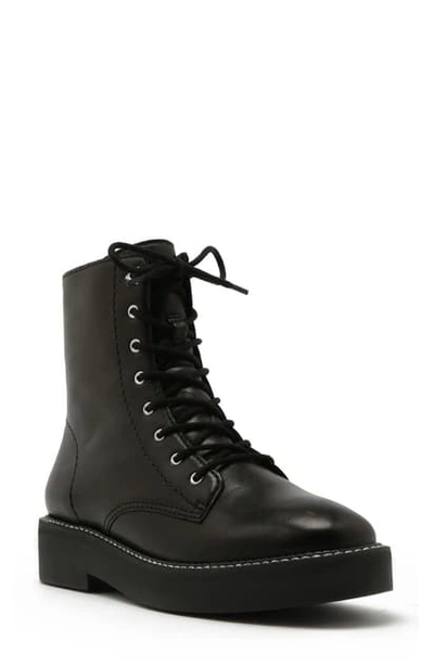 Shop Schutz Mckenzie Lace-up Boot In Black Leather