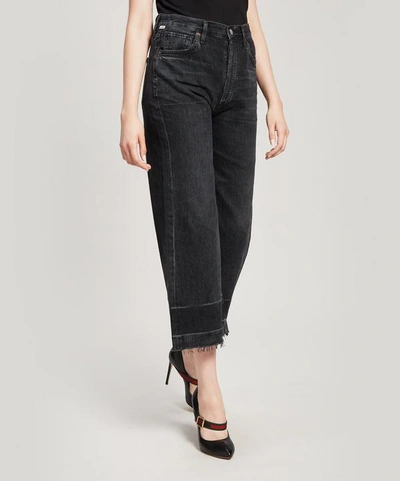Shop Citizens Of Humanity Sacha High Rise Wide Leg Jeans In Too Late