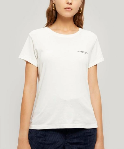 Shop Katharine Hamnett Katie Logo T-shirt In Winter White