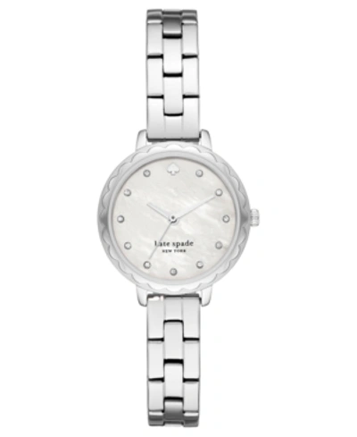 Shop Kate Spade Women's Morningside Mini Stainless Steel Bracelet Watch 28mm In Silver