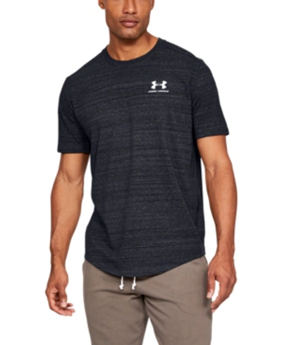 Shop Under Armour Men's Sportstyle Essential T-shirt In 001 Black