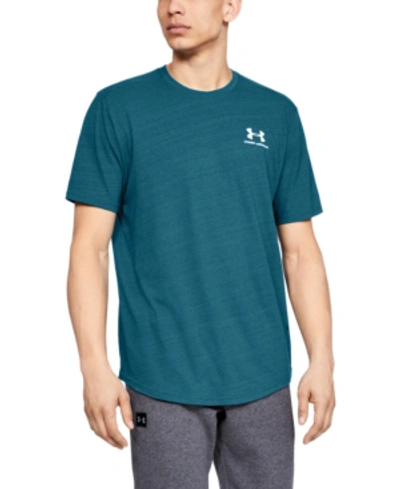 Shop Under Armour Men's Sportstyle Essential T-shirt In 417 Teal V