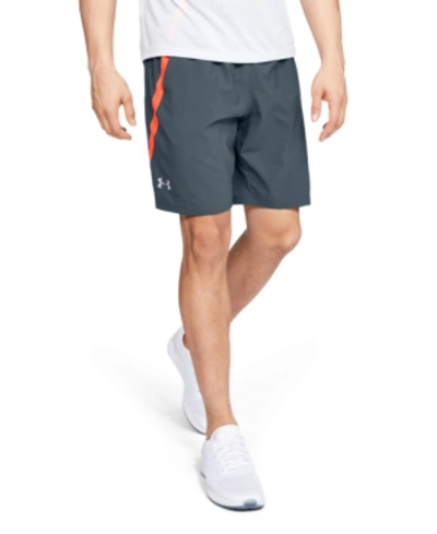 Shop Under Armour Men's Launch Sw 9" Shorts In Wire Full Heather