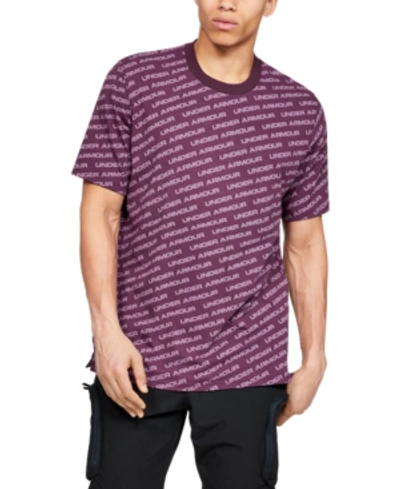 Shop Under Armour Men's Unstoppable Wordmark T-shirt In 520 Kineti