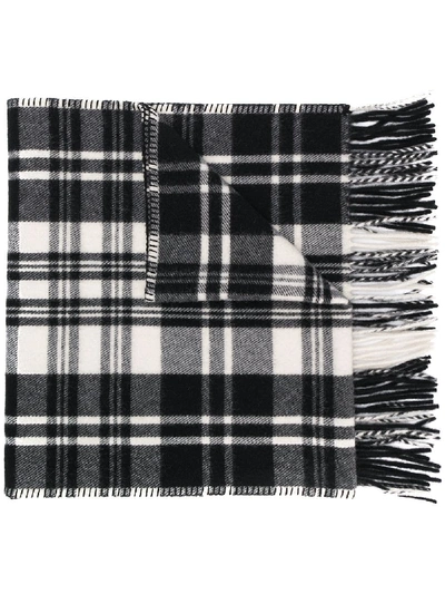 Shop Ami Alexandre Mattiussi Wool Scarf In Black