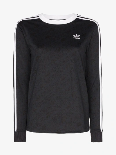 Shop Adidas Originals Long-sleeve T-shirt In Black