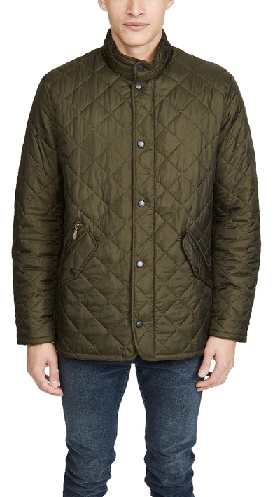 Shop Barbour Flyweight Chelsea Quilt Jacket In Olive
