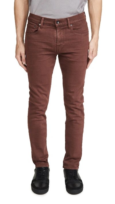 Shop 7 For All Mankind Skinny Paxtyn Jeans In Cabernet