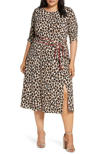 eliza j animal print dress
