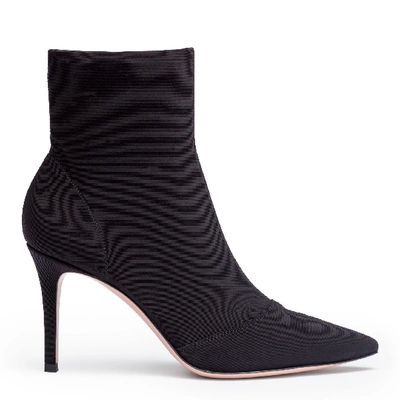 Shop Gianvito Rossi Black Stretch 85 Ankle Boots