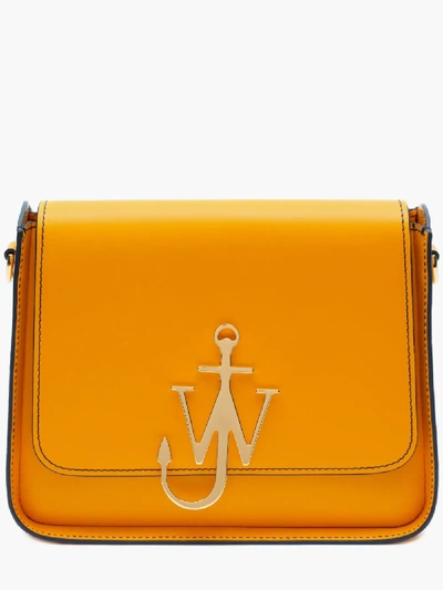 Shop Jw Anderson Anchor Logo Box Bag In Yellow