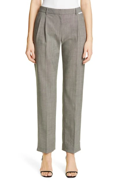 Shop Alexander Wang Wool & Mohair Blend Trousers In Grey